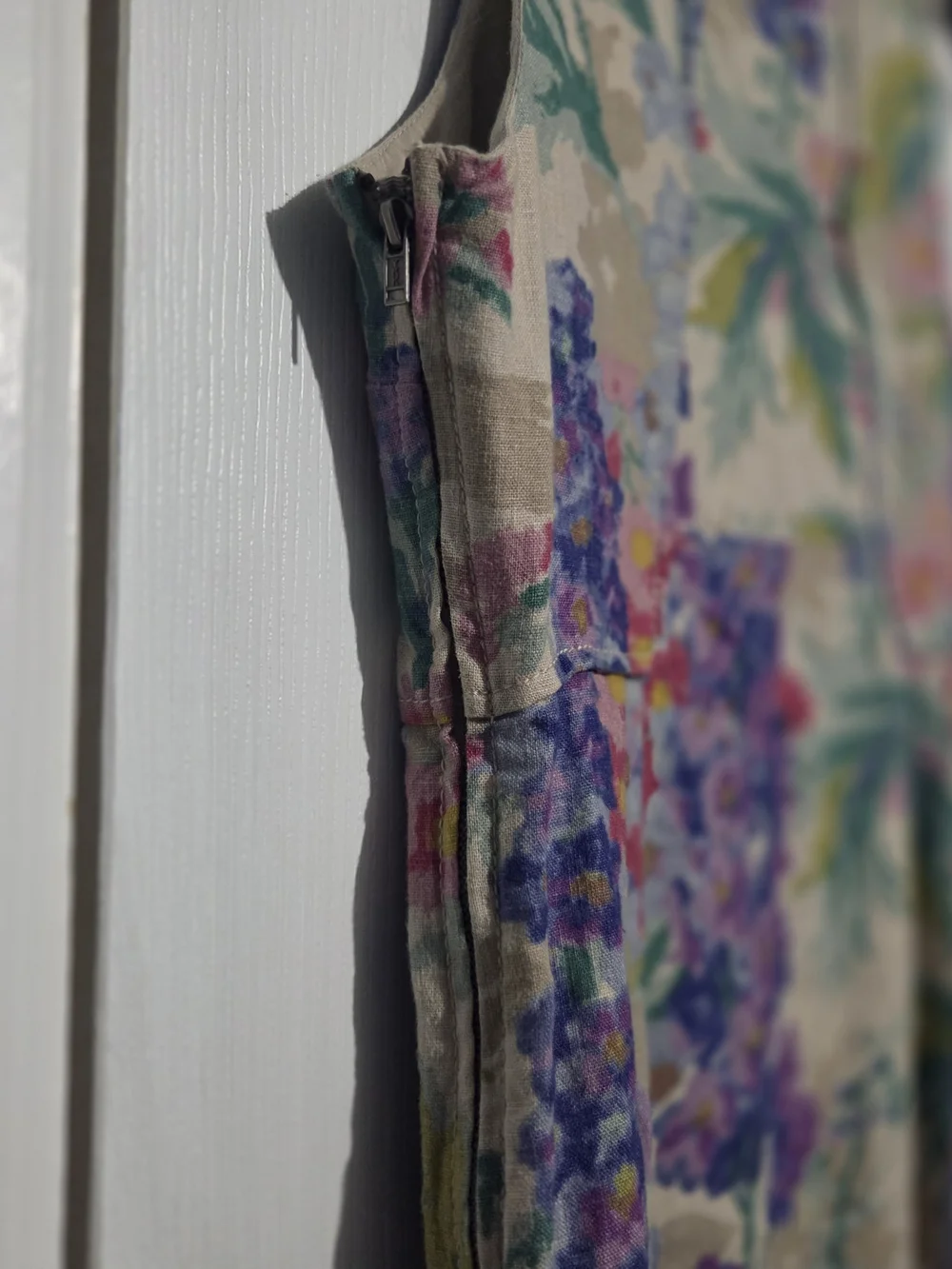 Edme & Esyllte Anthropologie Floral Linen Blend Sleeveless Dress - Picture 3 of 5